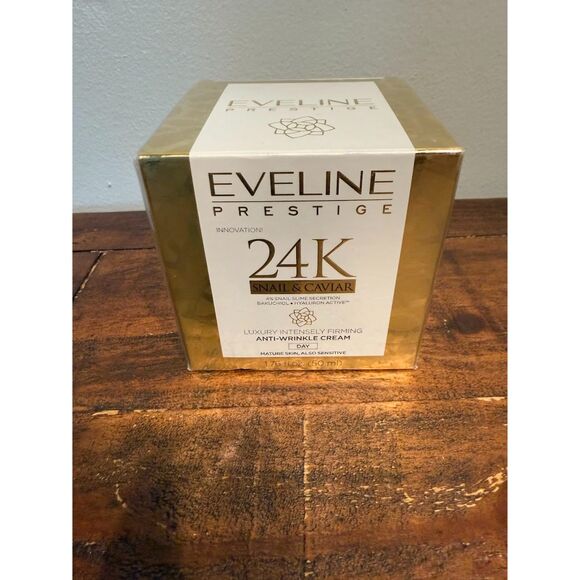 Eveline  24K Snail & Caviar Luxury Intensely Firming Anti-Wrinkle Cream. - Picture 1 of 3